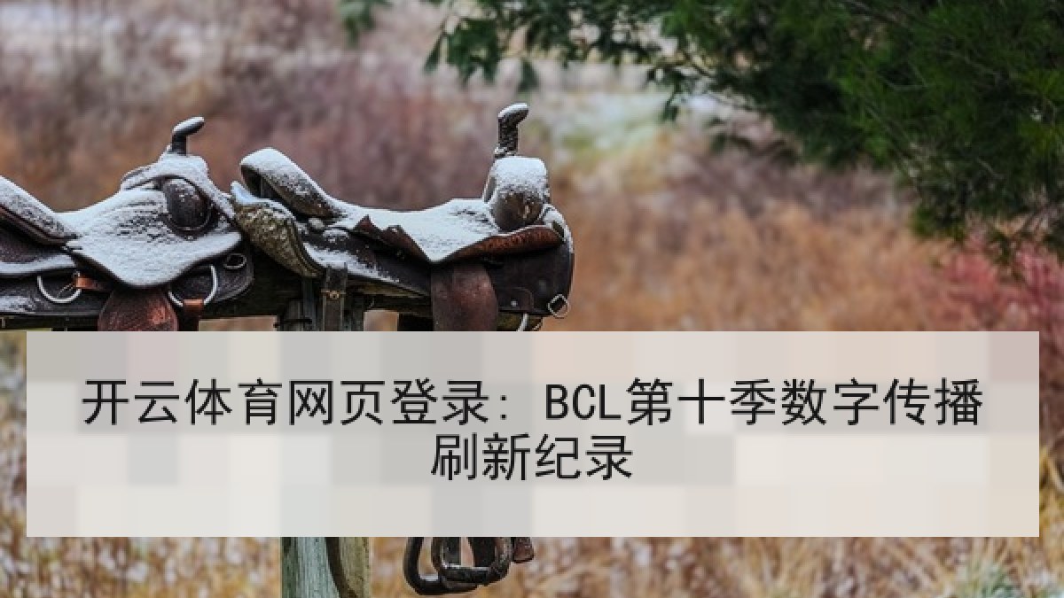 开云体育网页登录: BCL第十季数字传播刷新纪录